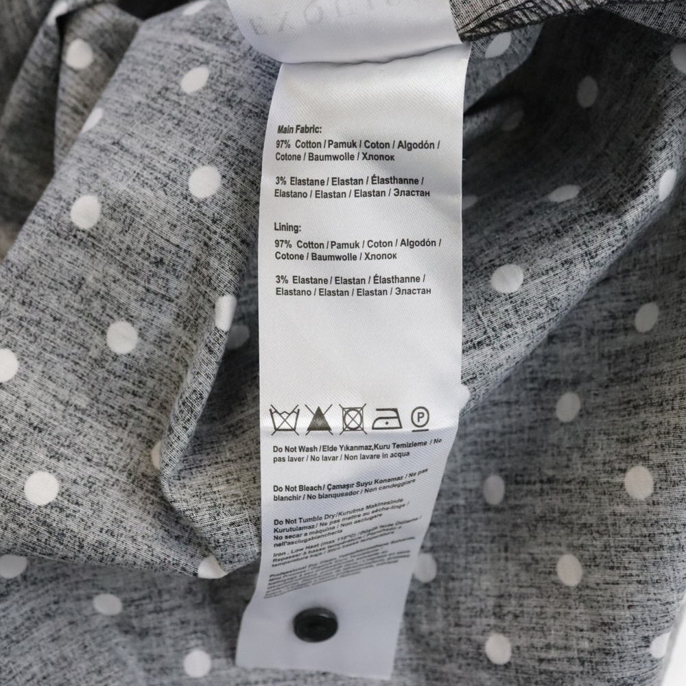 NWT Anthropologie Exquise The Tobie Shirt Dress Black White Polka Dot XL Midi - Picture 12 of 12